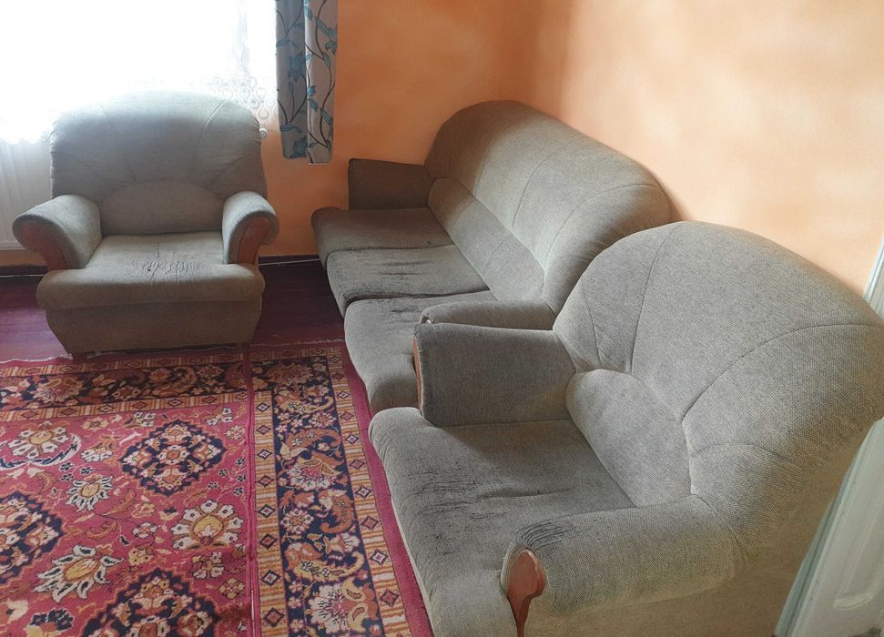 Canapea extensibilă + 2 fotolii