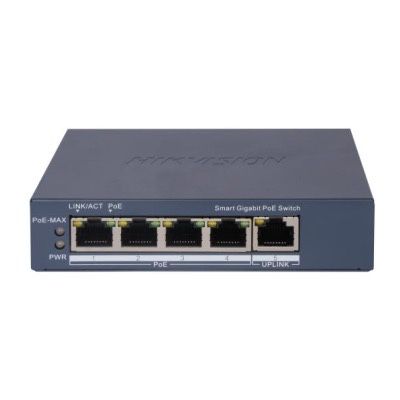 PoE Коммутатор, Hikvision 4 портовый