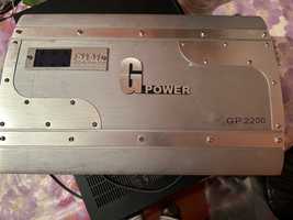 Amplificator putere GP2200, 4x150w/2x250w 2ohm  pentru bass subwoofer