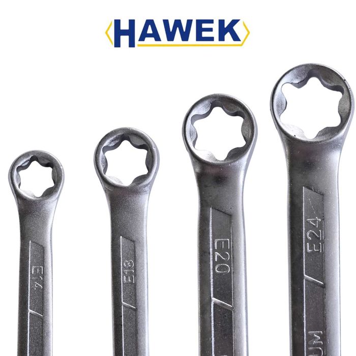 Комплект Ключове E-TORX в блистер Комплект ключове 4 броя HAWEK