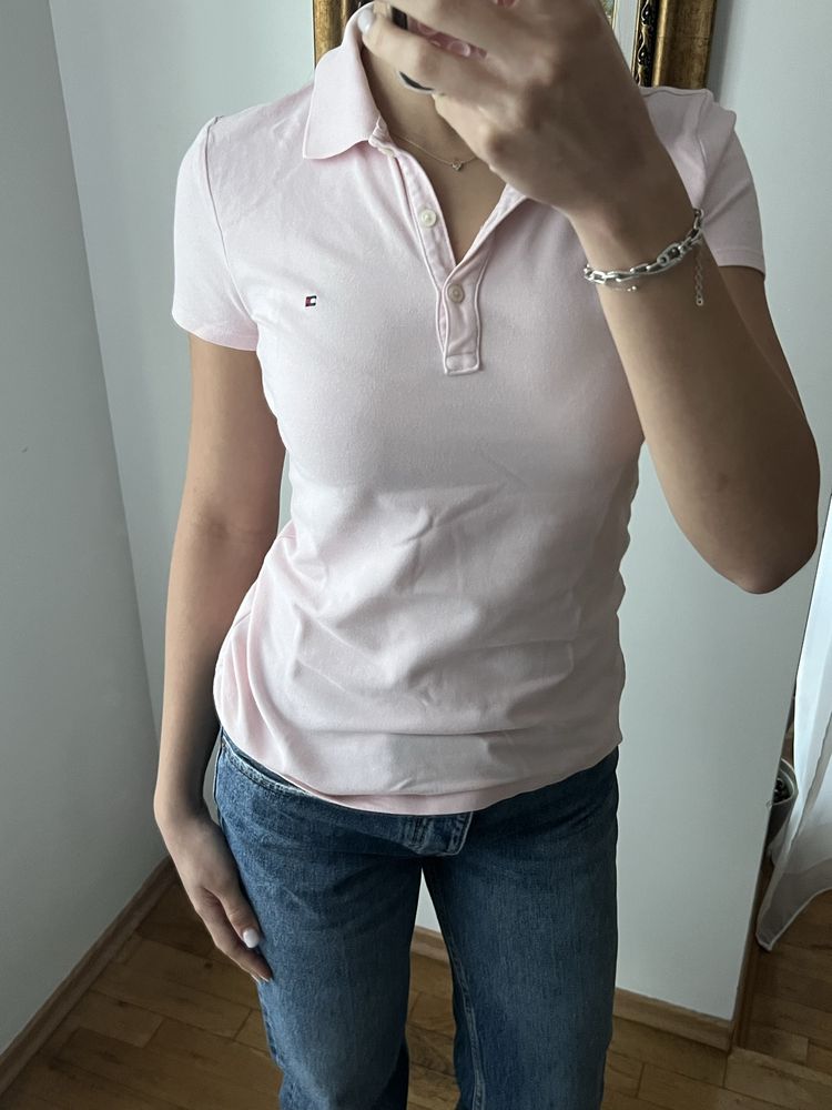 Tommy Hilfiger тениска с яка, блуза