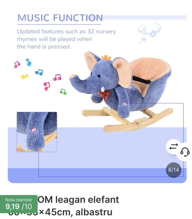 Balansoar copii elefant