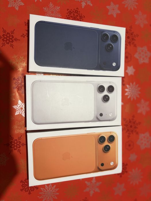 iPhone 17 Pro Max, 3x, Orange, Blue, Silver, 1TB sigilate
