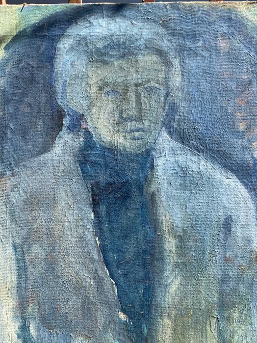 стара картина маслени бои портрет