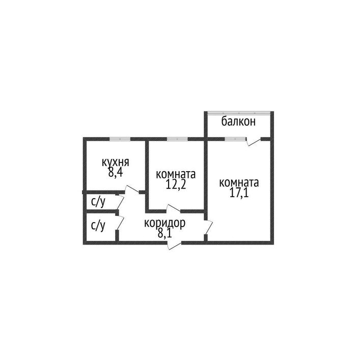 Продам двухкомнатную квартиру в седьмом микрорайоне.