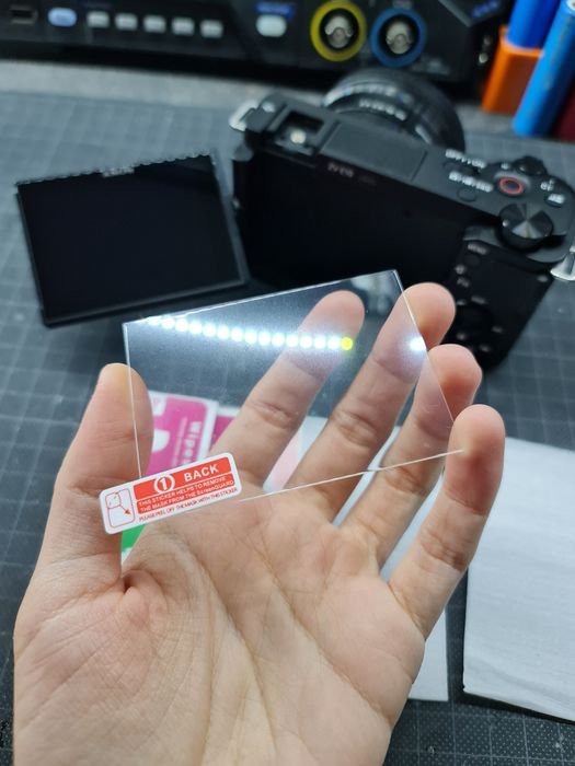 Set 2 folii de sticla pentru camere foto SONY
