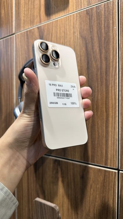 iphone 16 pro max 256gb 100% 118sikil Dual Naxt va Nasiya savdo