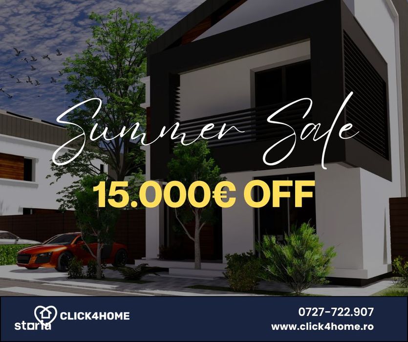 15.000€ OFF la vilă nouă - 180mp utili, aproape de Olga Gudynn-Pipera