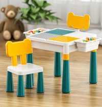Masuta Lego cu scaunel 2 in 1 Lelebrothers Blocks desk