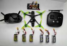 Kit complet FPV – Drona + DJI Goggles V2 + 6 baterii – READY TO FLY!