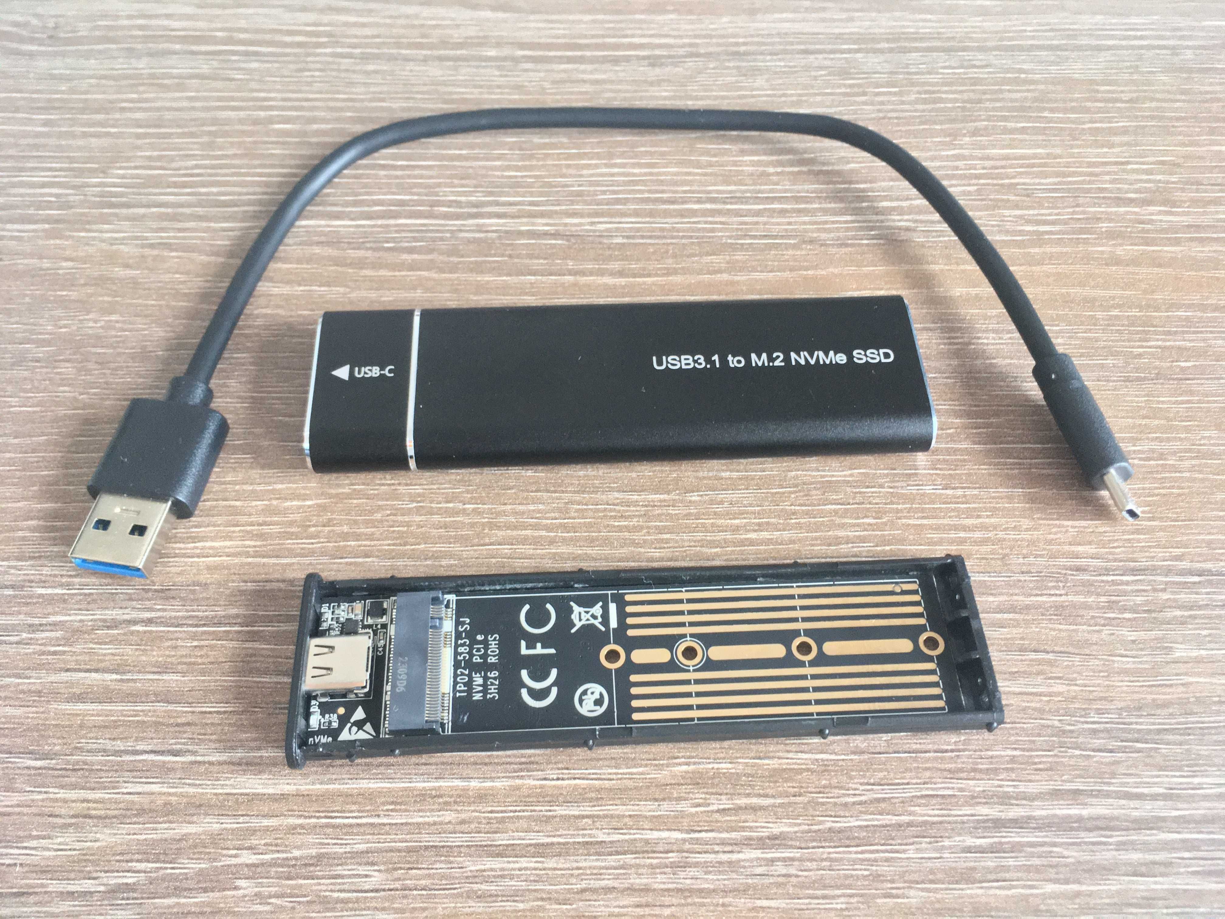 adaptor ssd m.2 la usb 3 si C, caddy/rack m2 pcie nvme, nou