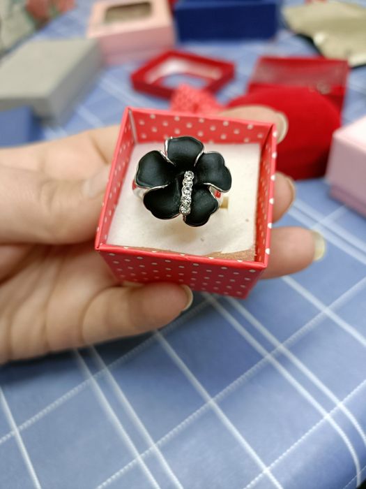 Inel placat cu aur alb