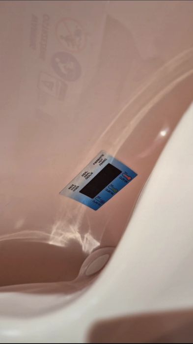 Set cadita de baie Duck roz + suport + Cadou