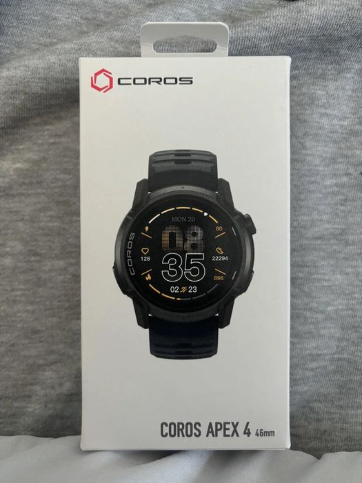 Ceas Multisport Coros Apex 4, 46mm, Black, Sigilat