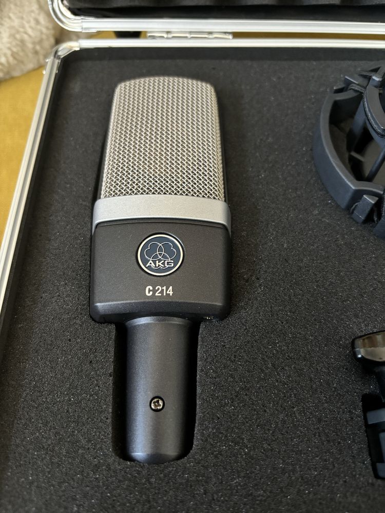 Microfon microfoane condenser studio AKG C214 stereo set nou