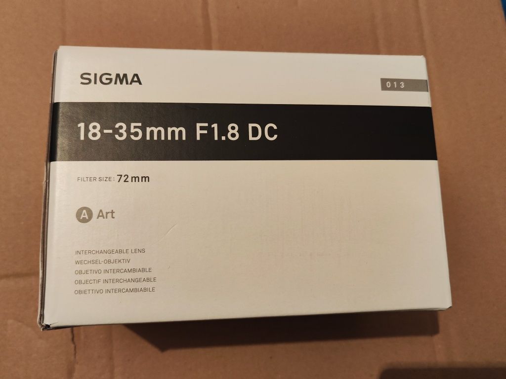 Sigma 18-35mm f/1.8 DC HSM Art Canon