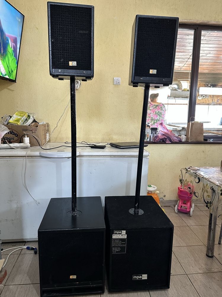 Активна Система 12 inch Bass 8 inch Сателитки Oberton rcf dynacord