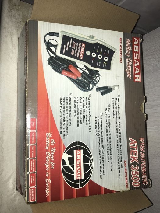 Redresor Incarcator Auto Nemtesc Absaar Atek 3500 6-12V 3500 mA Nou