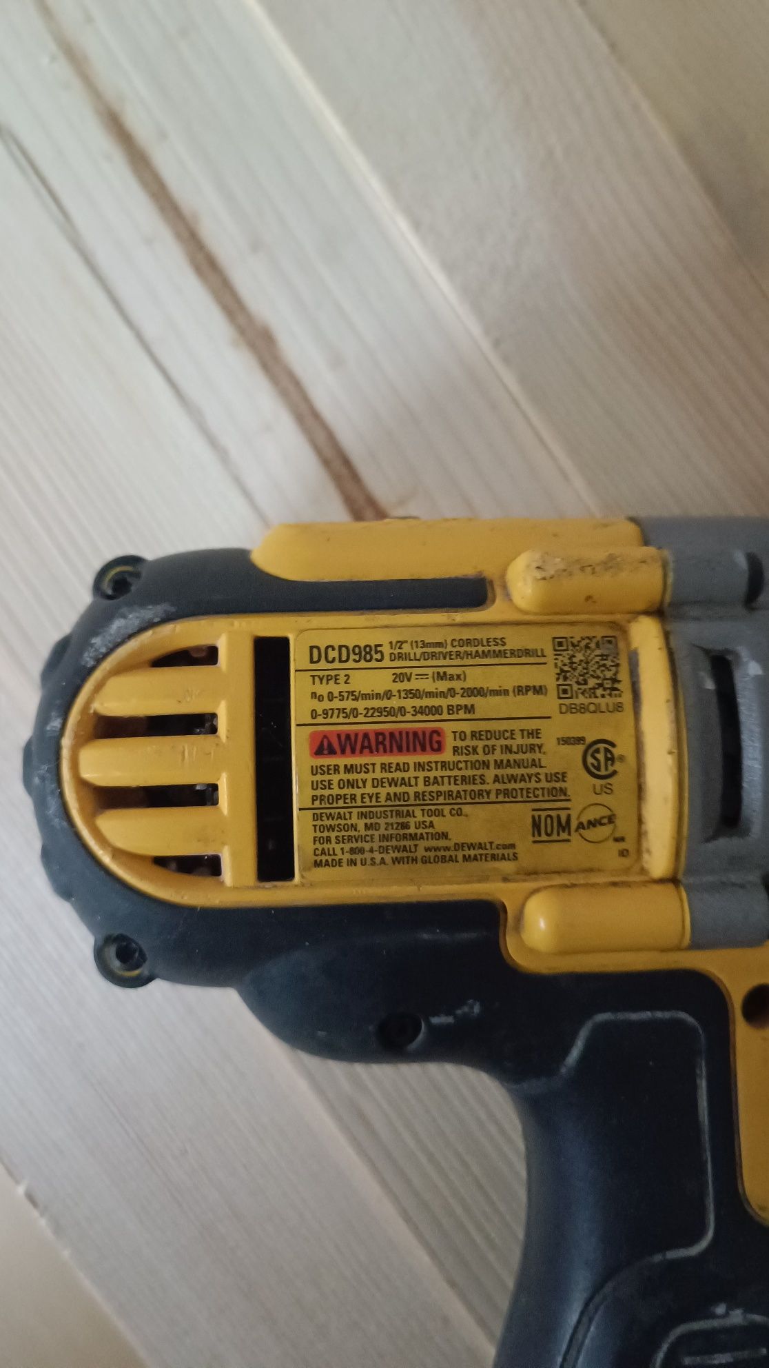 Dewalt DCD985 за части