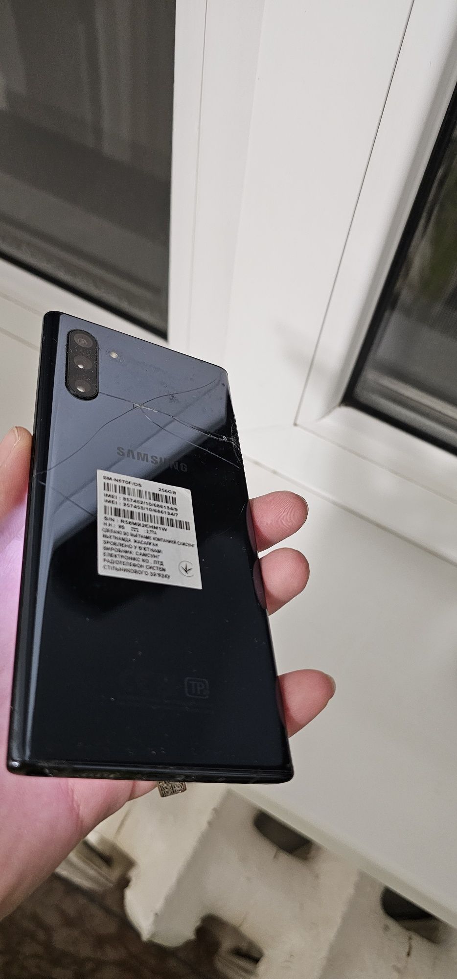 Samsung NOTE 10 на ЗАПЧАСТИ ЭКРАН РАЗБИТ  возможен обмен
