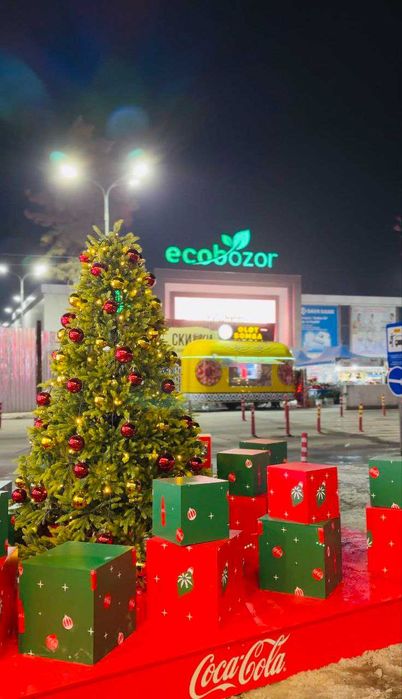 Новогодняя декорация офисов и.т.\Yangi yil dekoratsiyasi ofislar uchun