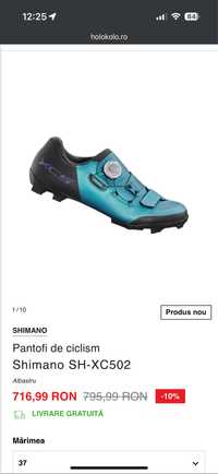 Pantofi/incaltaminte ciclism MTB Shimano XC502,BOA,mar.  39 , 24,5 cm.