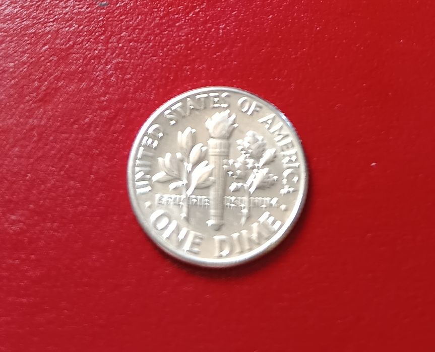 Quarter dollar &One dime USA-1964!