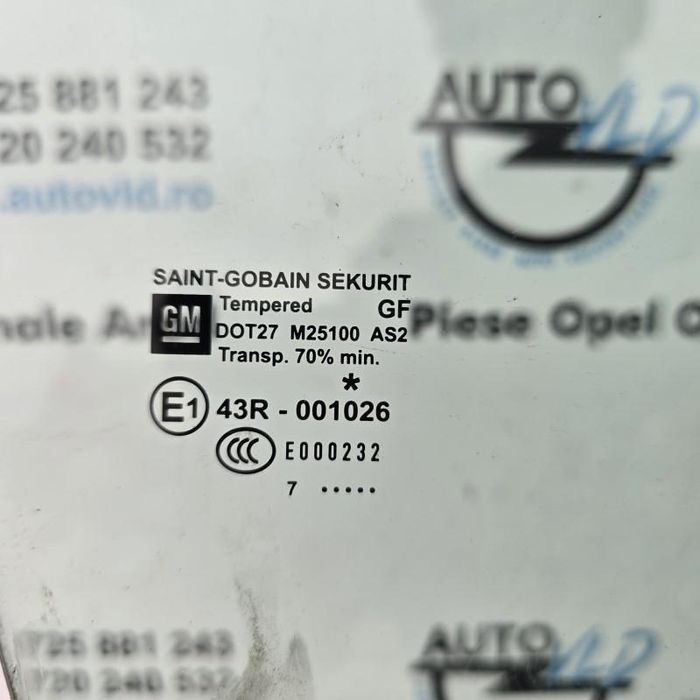 Geam usa dreapta fata Opel Astra H Twintop