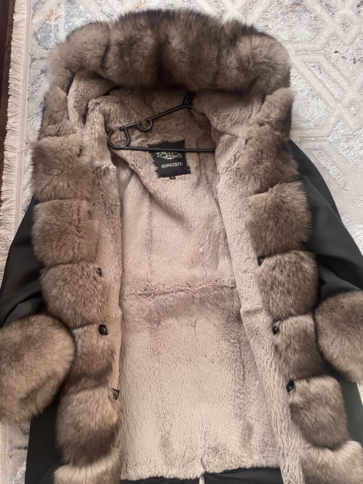 Парка, натуральный мех! Р 42-44