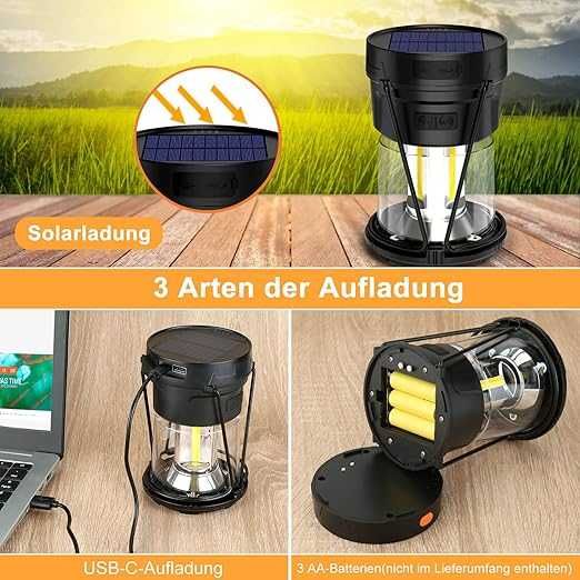 Lampă camping reîncărcabilă 3000 mAh - lanternă și Power Bank