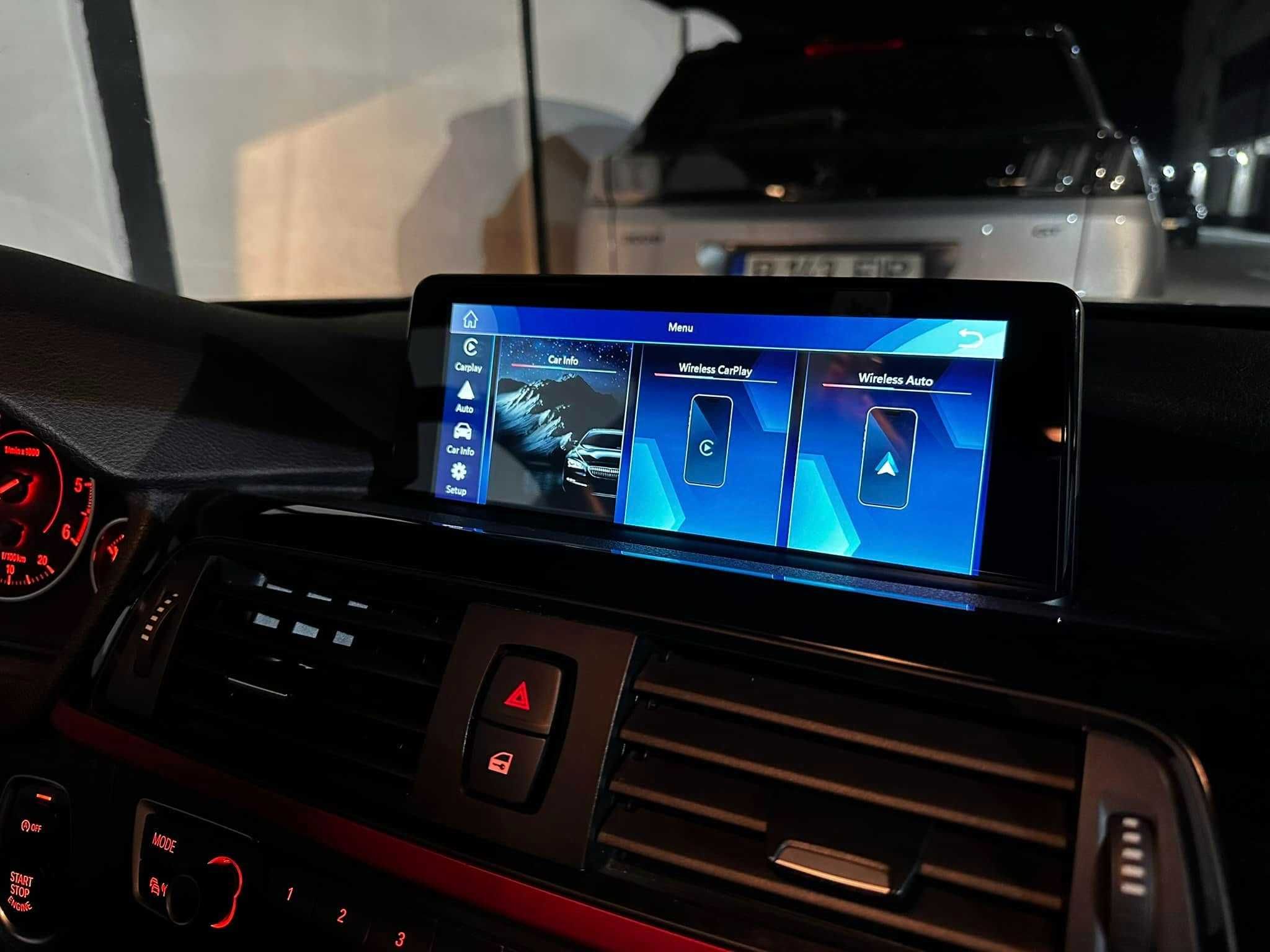 Ecran mare BMW seria 1, 3, 4 cu touchscreen, CarPlay și Android Auto