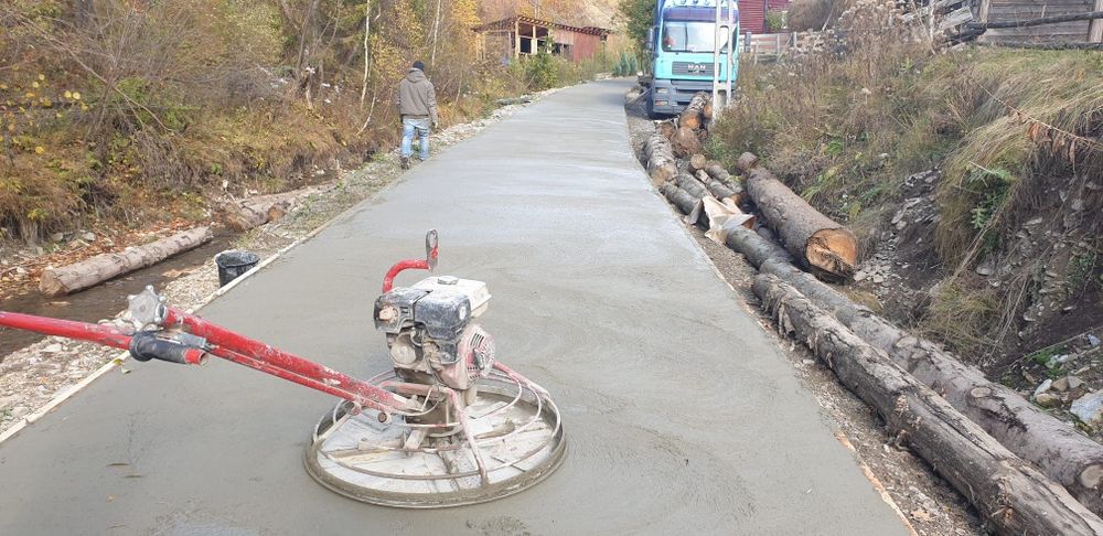 Șapa Beton - finisat cu elicopter și cuart, Ciment sclivisit, Periat !
