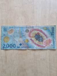 Bancnota 2000 de lei eclipsa solara din 1999 editie limitata