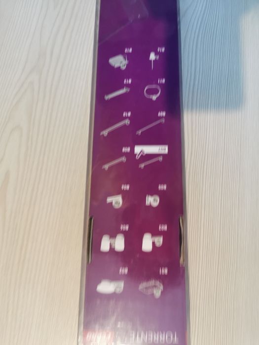 Suport prosop baie, 1 bara, crom satinat, nou, 60 cm