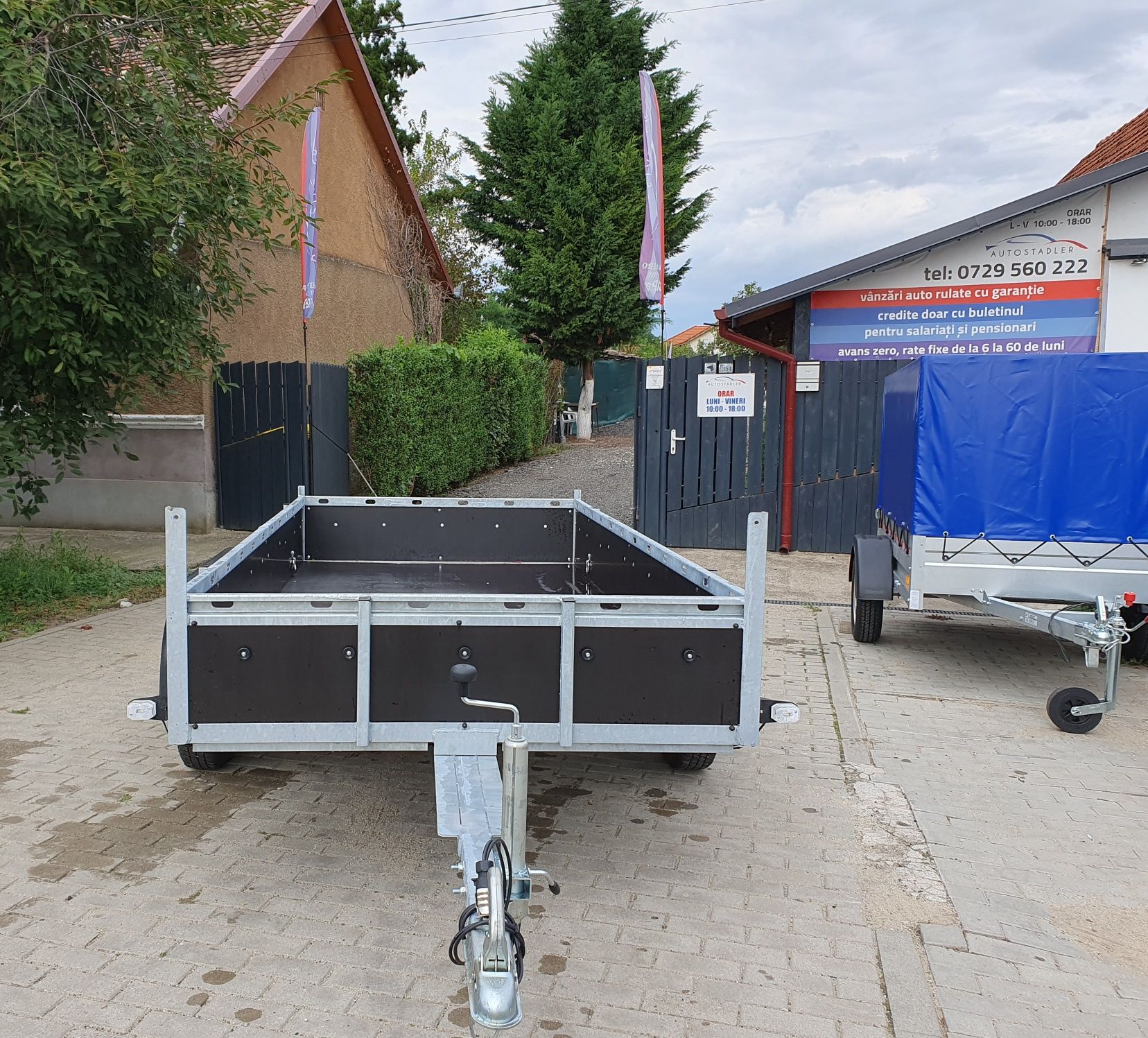Remorca Rotaru Trailers M 4 tandem 750kg 3m/1,43m