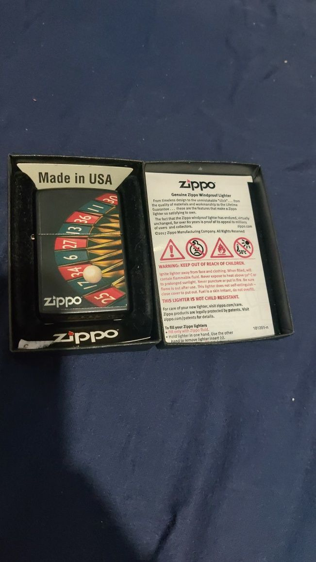 Colectie Bricheta Zippo 218 Roulette design original USA