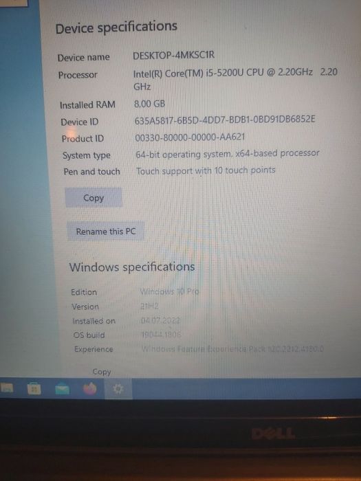 Vând leptop dell i5