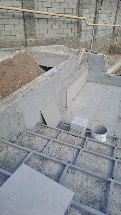 Установка кафель.