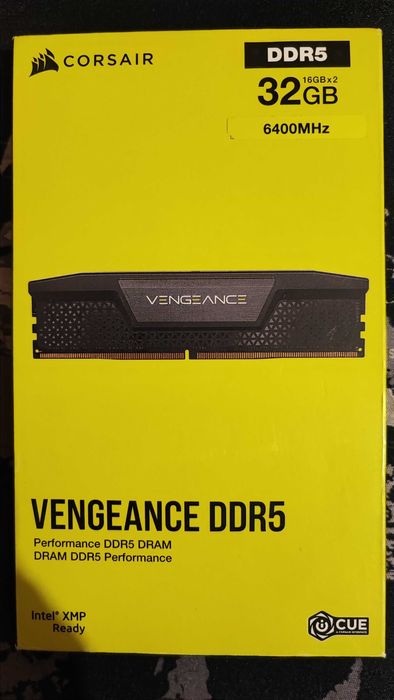 Memorie ram ddr 5 corsair vengeance 32 gb 2x 16gb 6400 mhz
