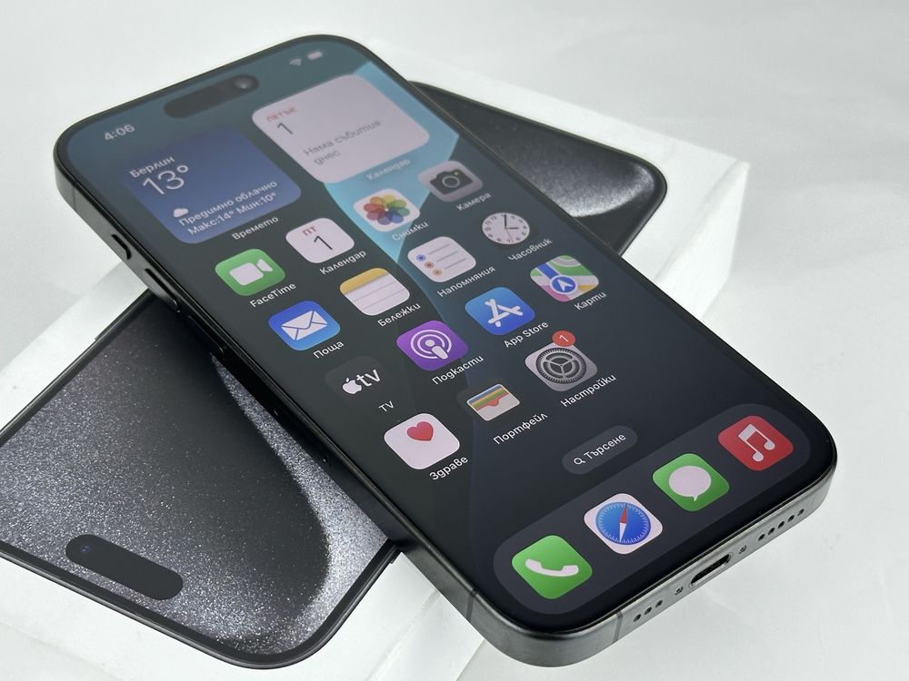 Apple iPhone 15 Pro 128GB Black Titanium 93% Батерия! Гаранция!