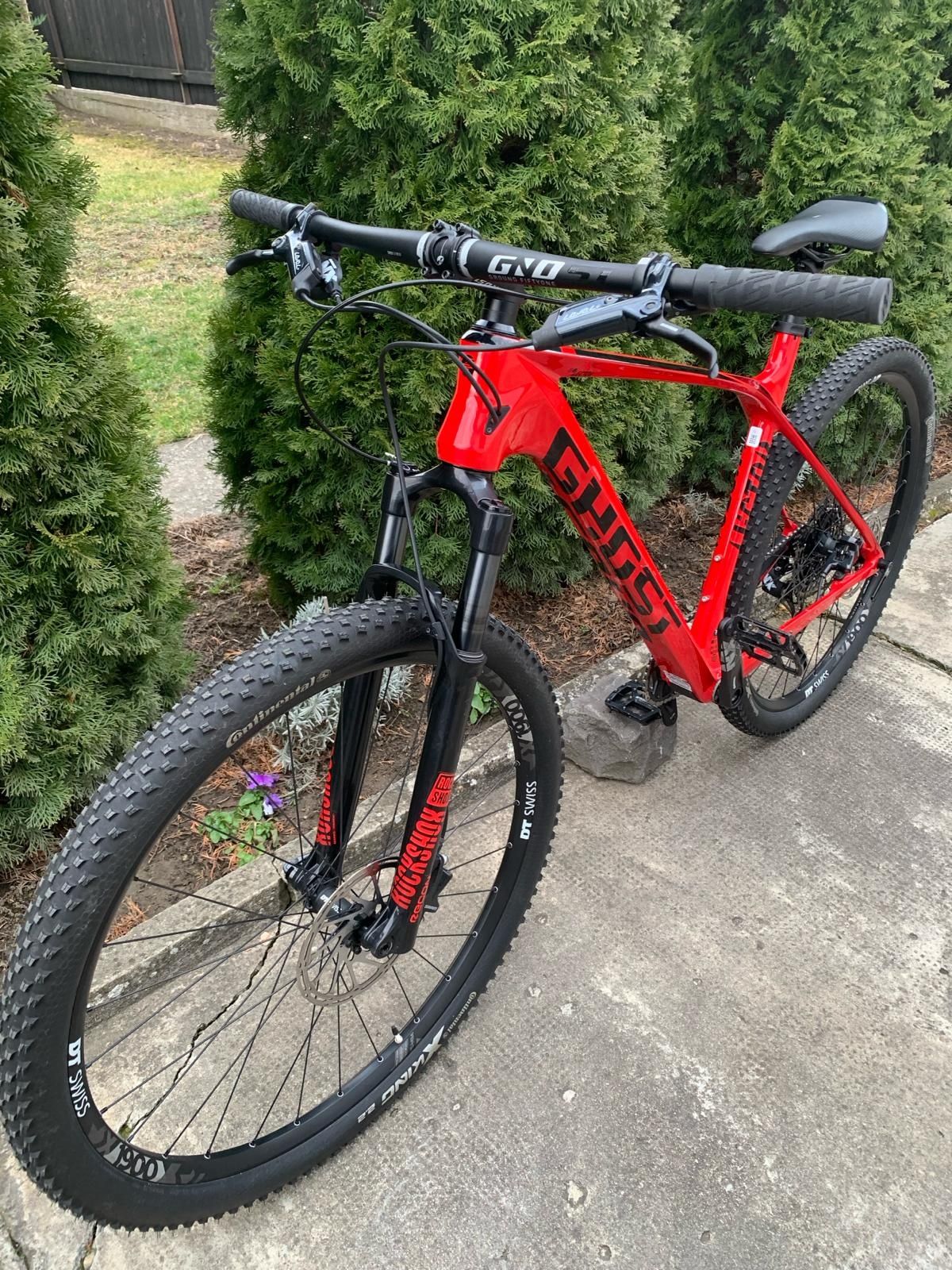 Bicicleta MTB Ghost Lector Full Carbon 29" furca pe Aer stare ca noua