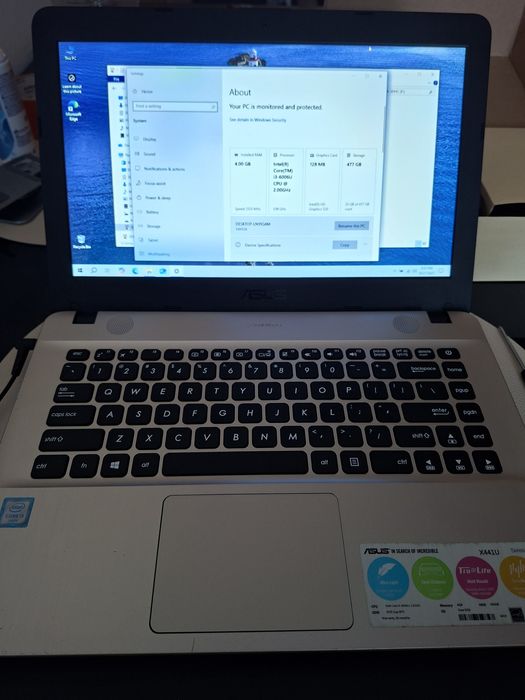 Asus Laptop SSD 500Gb DDR4 4gb i3 gen.6