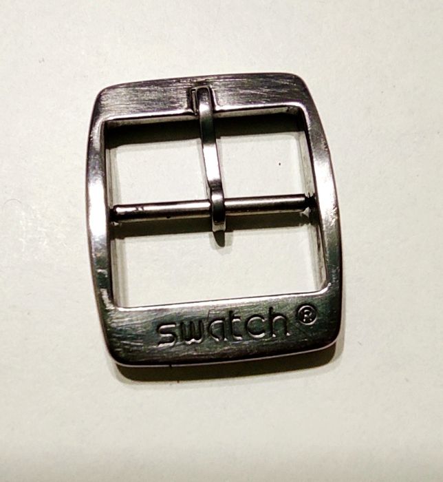Бакля застёжка для часов марки Свотч для ремешка 19 мм нержав. Сталь