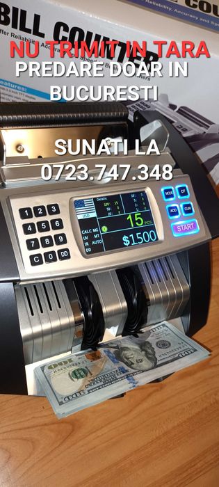 Masina numarat bani aparat numarat lei valute bonuri NOUA SIGILATA