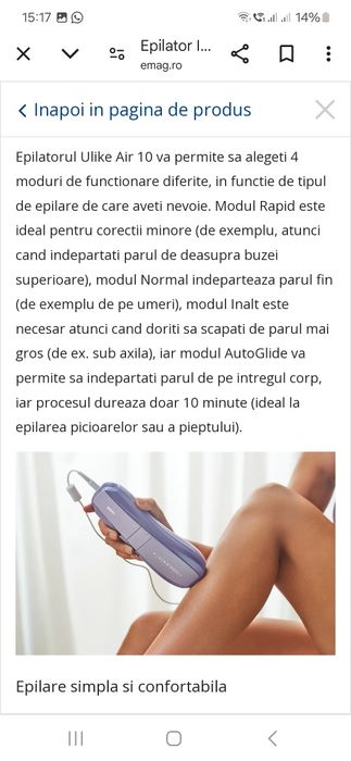 Epilator IPL Ulike Air 10