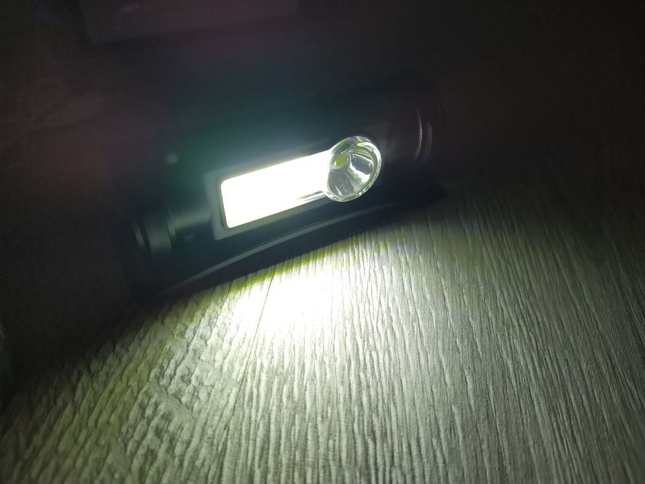 Lanternă frontală LED COB+T6 Li-ion 2500mAh IP54, Camping, Pescuit