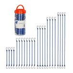 Set 24 Corzi elastice de fixare cu carlige metalice in 5 marimi