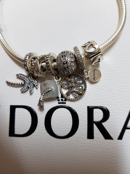 Ornament PANDORA "Rând de inimi"