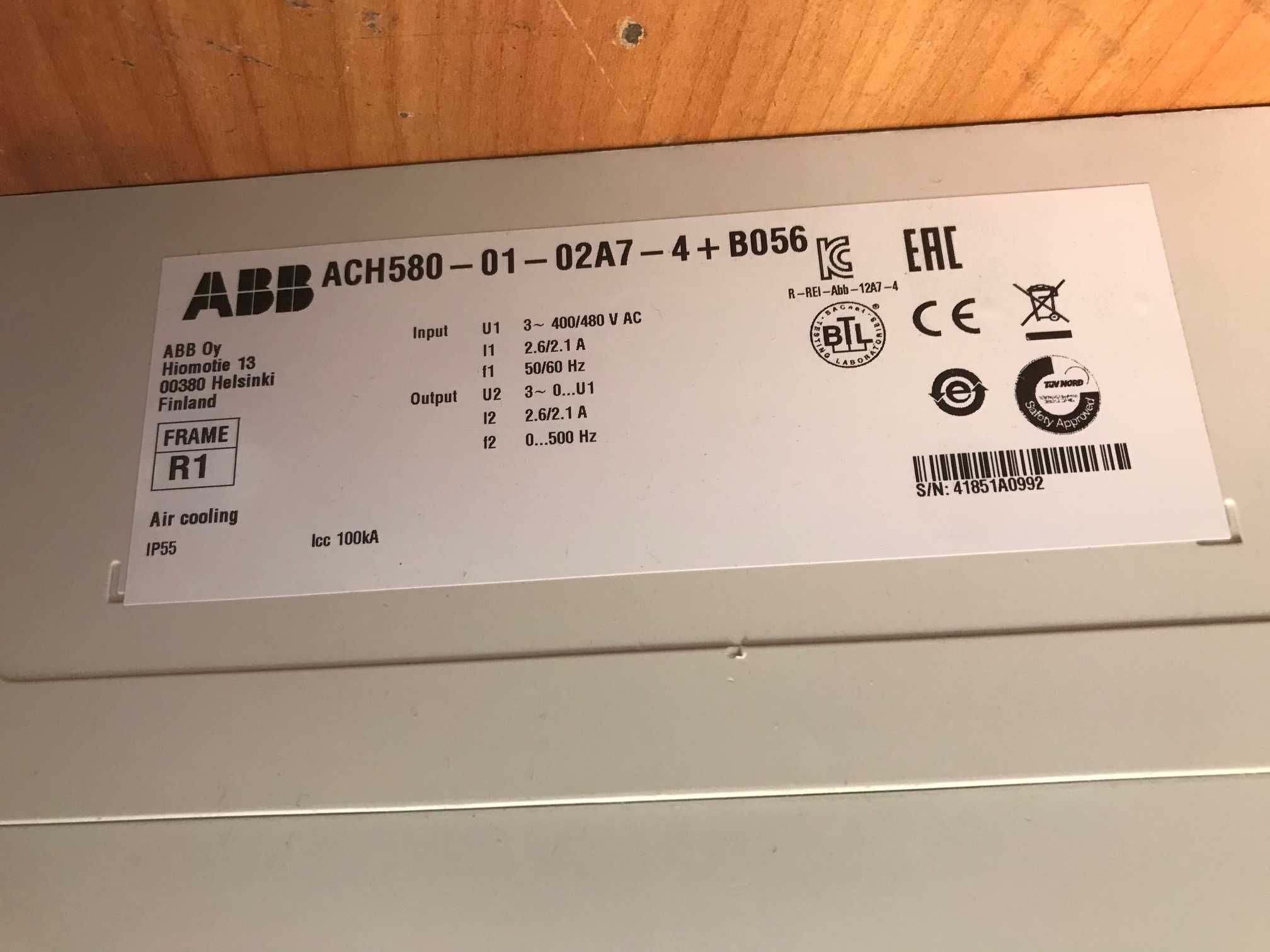 Честотен регулатор (инвертор) ABB ACH580 0,75КW/400V