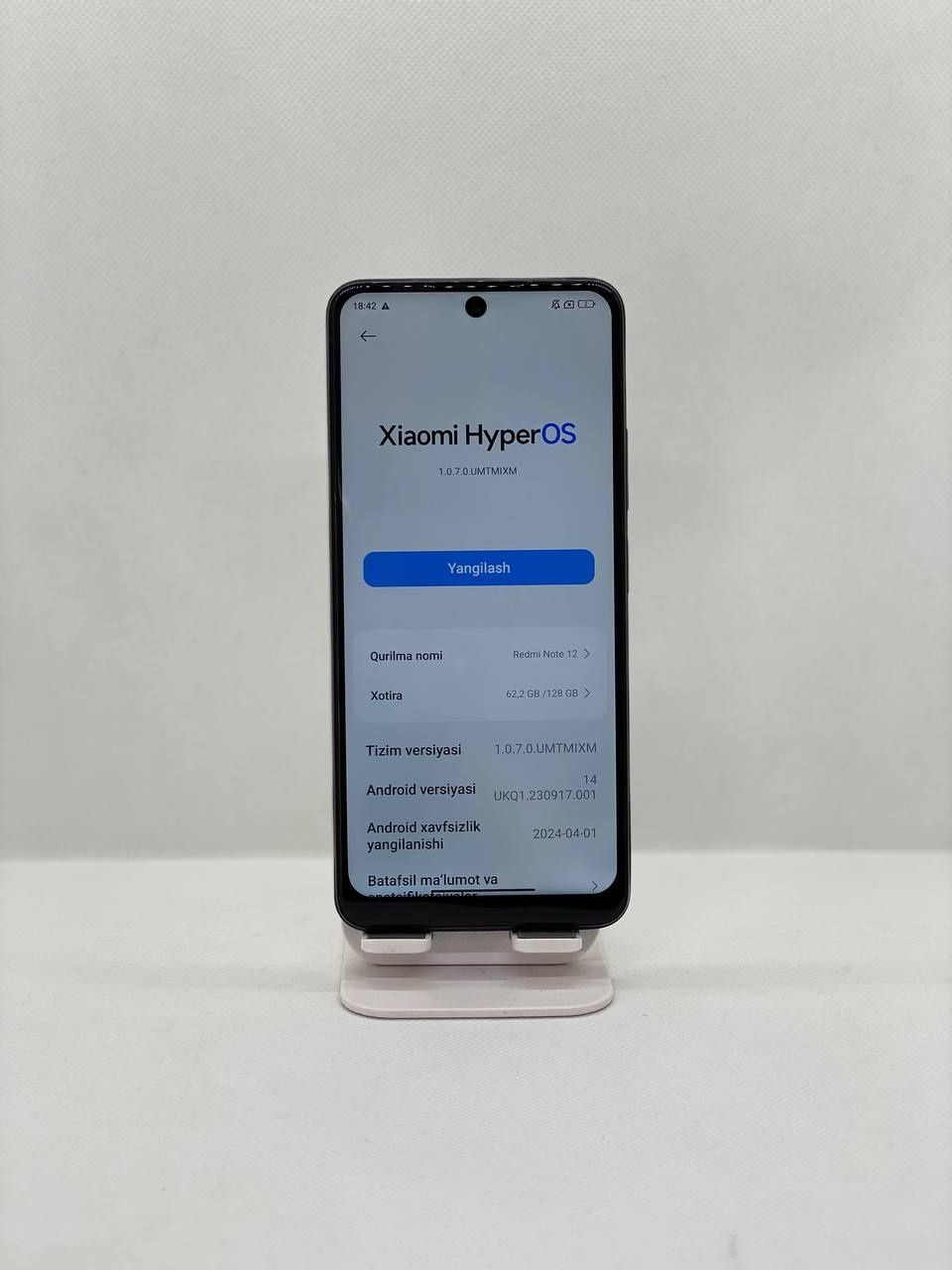 Redmi Note 12 sotiladi tinniq